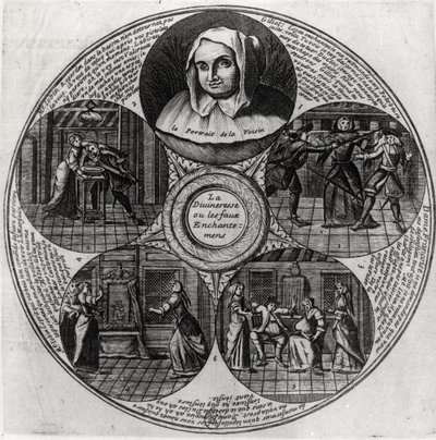 Catherine Monvoisin (La Voisin) and the Poison Affair by French School